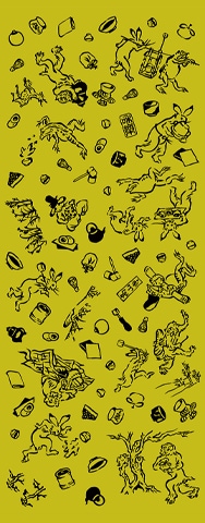 378　鳥獣戯画茶の湯図