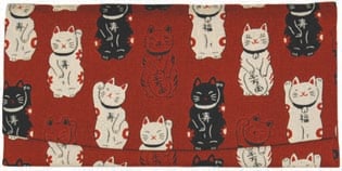 福集め　札入れ　赤