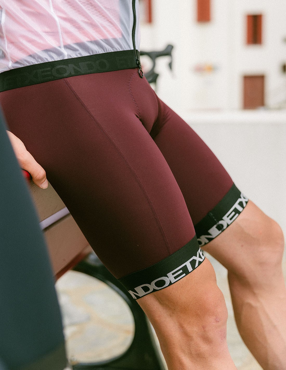ETXEONDO〉ビブパンツ OLIMPICO BIB-SHORT _MAROON | ETXEONDO