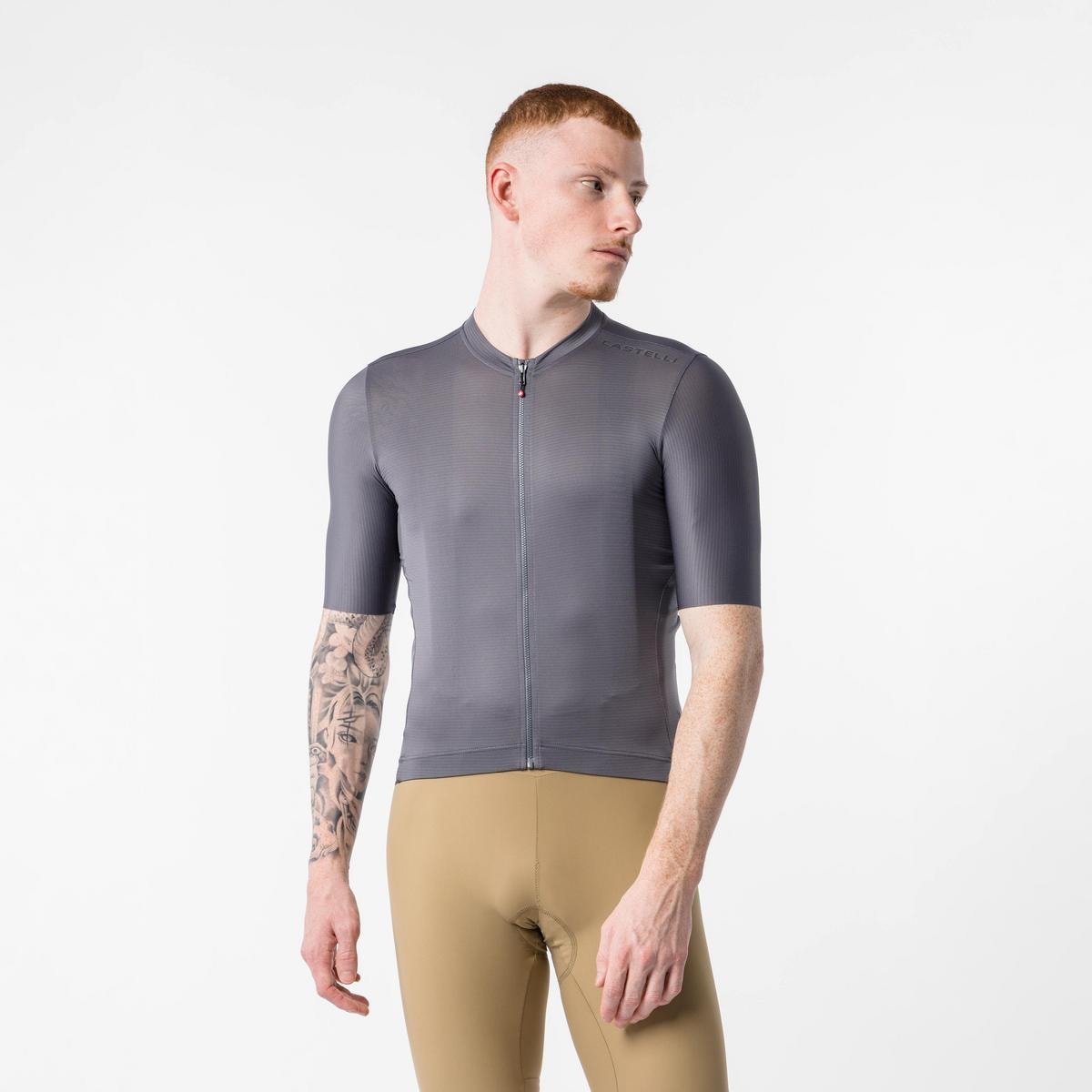 希少イタリア製 Castelli 男性用レトロ サイクルジャージ デッドストック CASTELLI〉4526011 ESPRESSO 2 JERSEY ジャージ _021 | CASTELLI