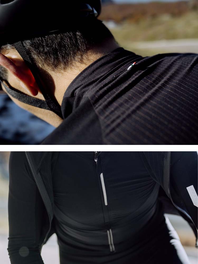 三谷さん用 Q36.5〉Dottore Hybrid Que Long Sleeve Jersey ジャージ _Black | Q36