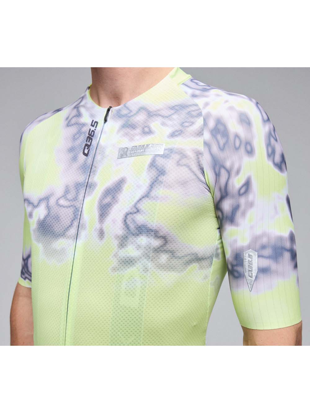 Q36.5〉Gregarius Clima Weathermap Jersey ジャージ _Lime | Q36.5