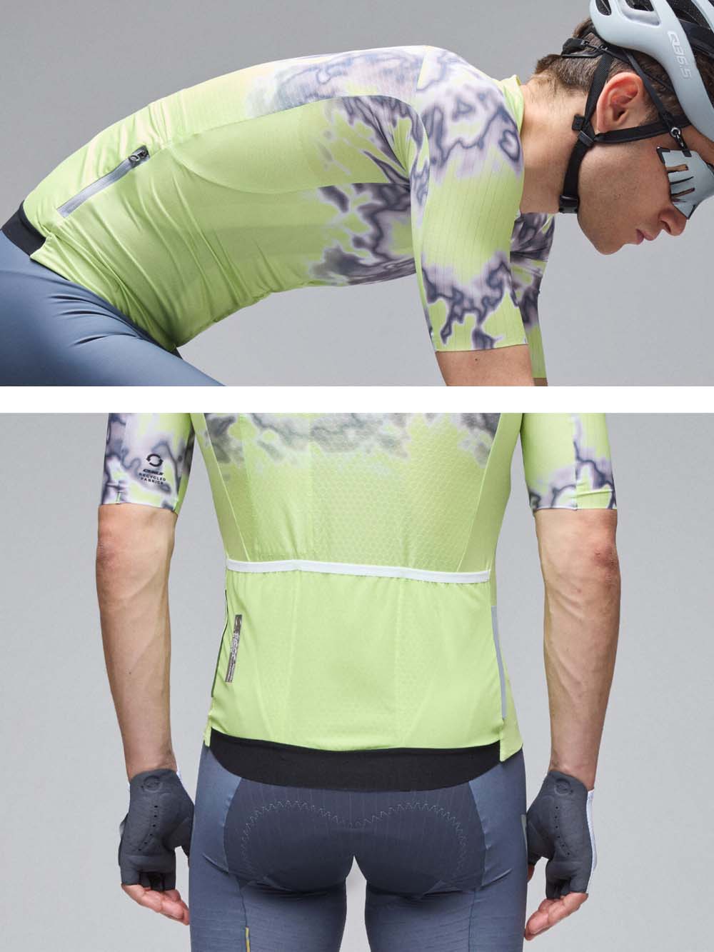 Q36.5〉Gregarius Clima Weathermap Jersey ジャージ _Lime | Q36.5