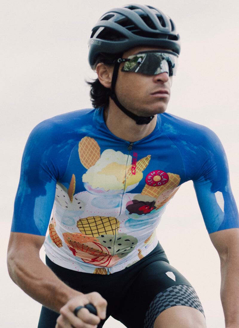 【レア】COFIDIS ジャージセット Guido Trentinチーム支給品 Q36.5〉Gregarius Pro Team Gelato Jersey ジャージ _White | Q36.5