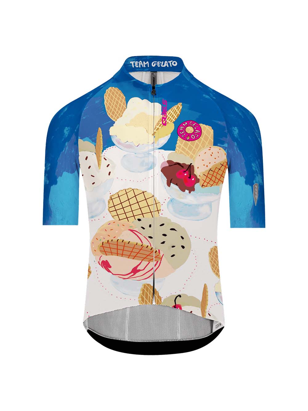 【レア】COFIDIS ジャージセット Guido Trentinチーム支給品 Q36.5〉Gregarius Pro Team Gelato Jersey ジャージ _White | Q36.5