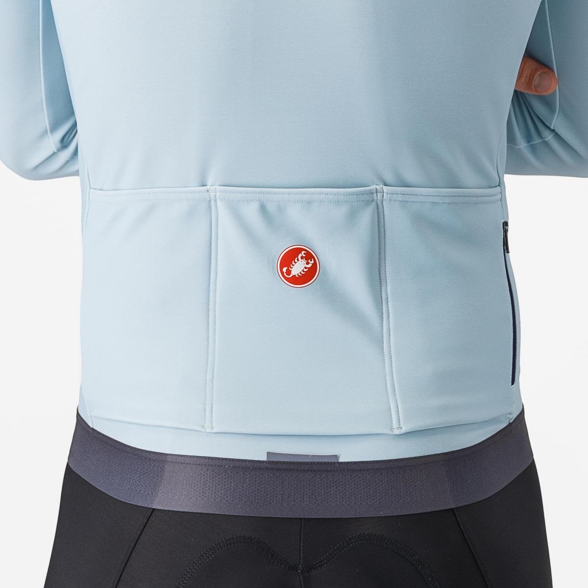 Castelli UPF LS JERSEY メンズ M 青（Long Sleeve Cycling Men
