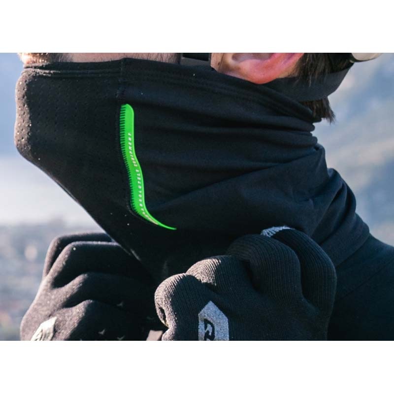 Q36.5〉ウルフ ネックウォーマー＆ヘッドバンド _Blackgreen | Q36.5
