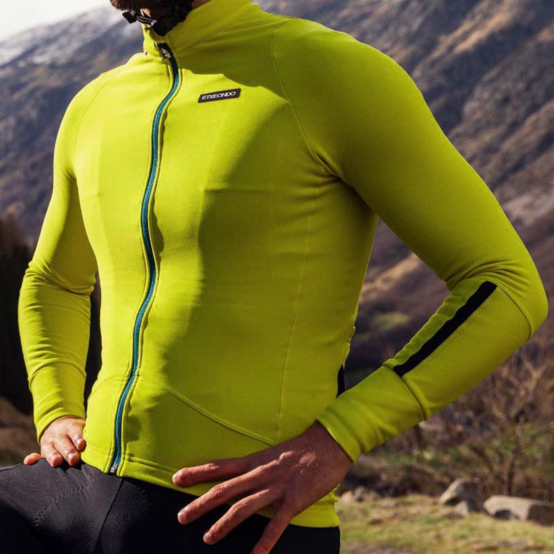【タグ付き】ETXEONDO　サイクルジャージ　長袖　(S) ETXEONDO〉長袖ジャージ IBAI _Pistachio | ETXEONDO