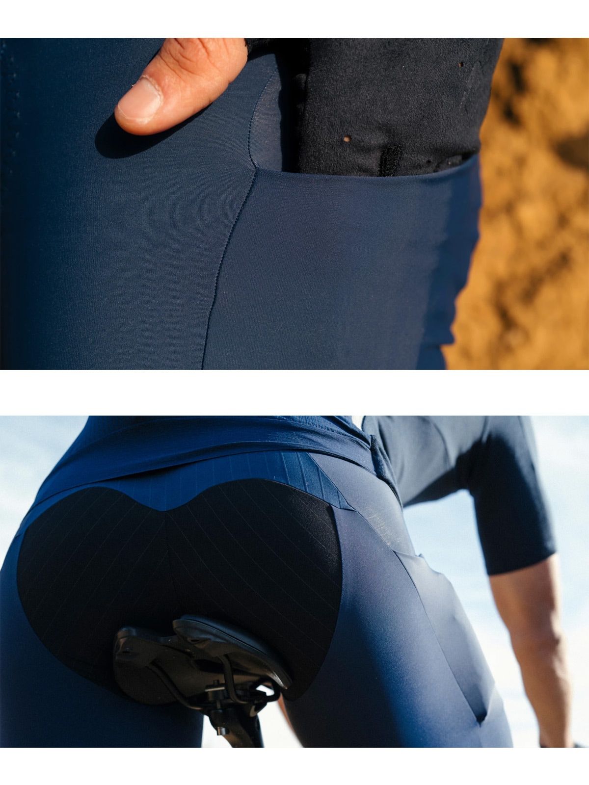 Q36.5〉Adventure Cargo Bib Shorts ビブショーツ _Nautica Blue | Q36