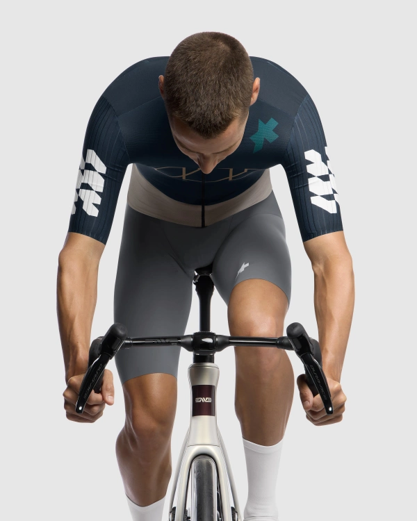 assos RS Race Series サイクルジャージ XS ASSOS〉EQUIPE RS Jersey Something To Say ジャージ _Excellence Blue