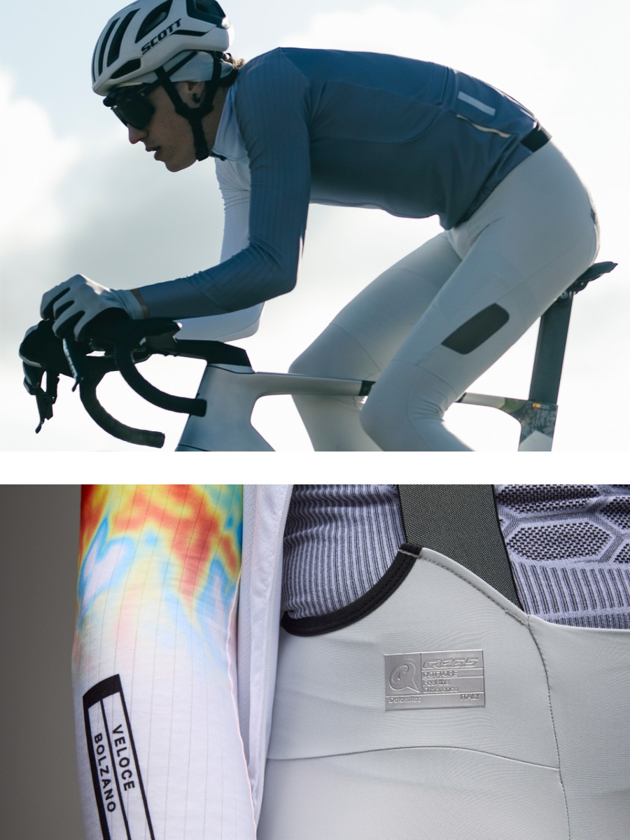 Q36.5〉Dottore Hybrid Bib Shorts ビブショーツ _Ice Grey | Q36.5