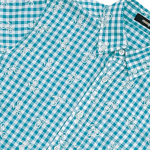 〈rocogowa〉ロコ自転車シャツ メンズ _TQチェック