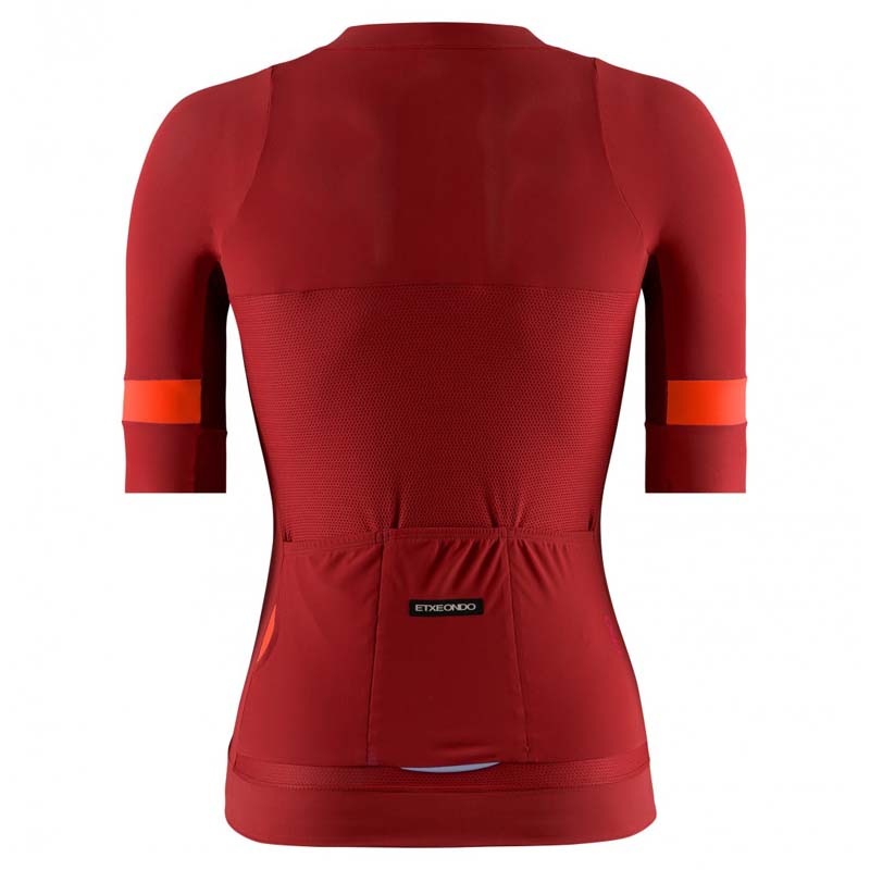 ETXEONDO〉レディース半袖ジャージ ALDA 110LW _red（ETXE-ONDO