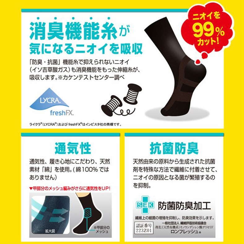 【在庫限り】足活力 テーピングソックス　6足セット
