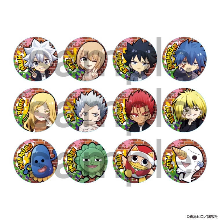 RAVE トレーディング　ミニキャラ缶バッジ　全12種