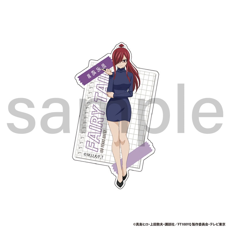 FAIRY TAIL 100年クエスト　描き下ろしダイカットステッカー　エルザ