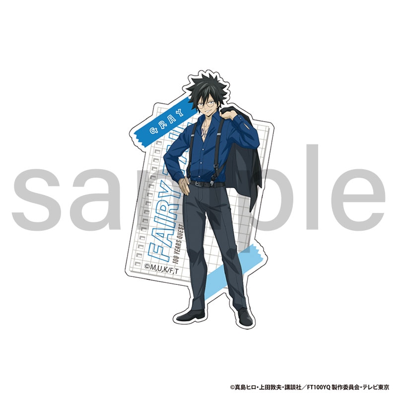 FAIRY TAIL 100年クエスト　描き下ろしダイカットステッカー　グレイ