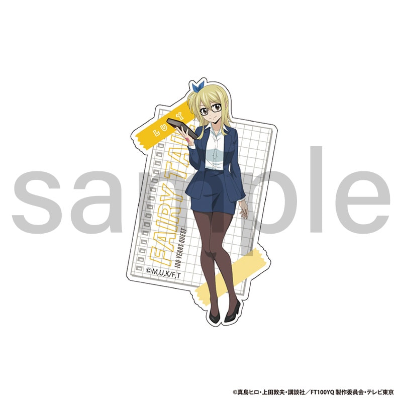 FAIRY TAIL 100年クエスト　描き下ろしダイカットステッカー　ルーシィ