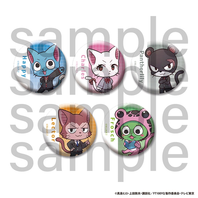 FAIRY TAIL 100年クエスト　トレーディングミニキャラ缶バッジ　 Bグループ　全5種　単品　