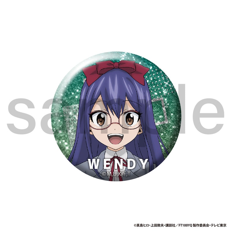 FAIRY TAIL 100年クエスト　描き下ろしグリッター缶バッジ（カバー付き）　ウェンディ