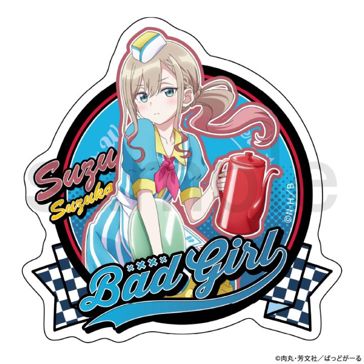 ばっどがーる　アメリカンダイナー　ダイカットステッカー　涼風 涼