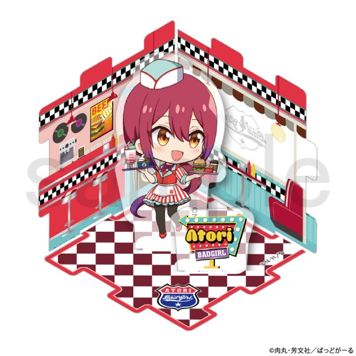 ばっどがーる　アメリカンダイナー　アクリルジオラマ　水鳥 亜鳥