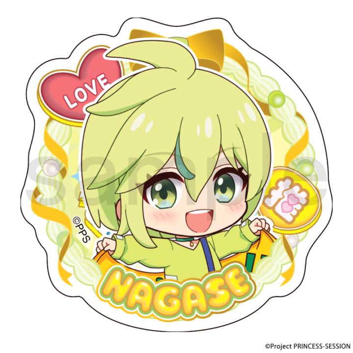 プリンセッション・オーケストラ　アクリルステッカー　一条 ながせ