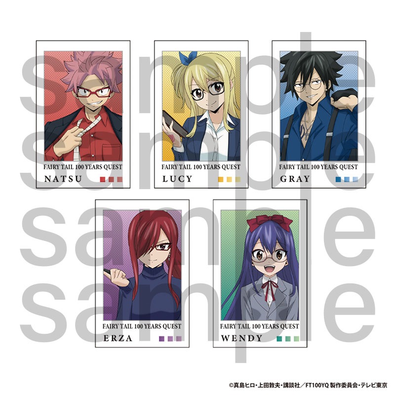 FAIRY TAIL 100年クエスト　描き下ろし　トレーディングチェキ風カード　Aグループ　全5種　単品（2種1セット）