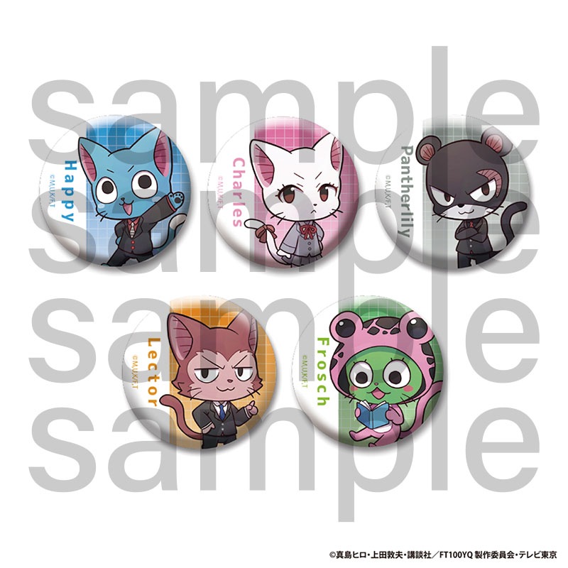 FAIRY TAIL 100年クエスト　トレーディングミニキャラ缶バッジ　 Bグループ　全5種　単品　