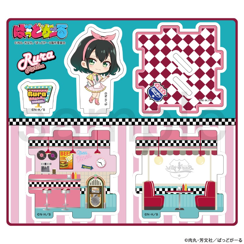 ばっどがーる　アメリカンダイナー　アクリルジオラマ　瑠璃葉 るら