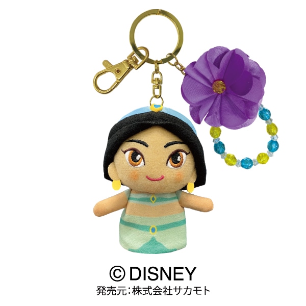 ディズニー】指人形マスコットチャームキーホルダー ジャスミン
