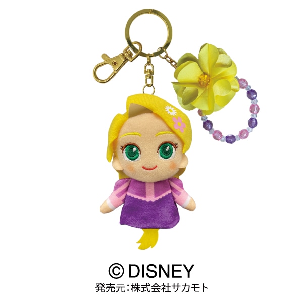 ディズニー tiny ぬいぐるみキーチェーン ラプンツェル お顔厳選 新品