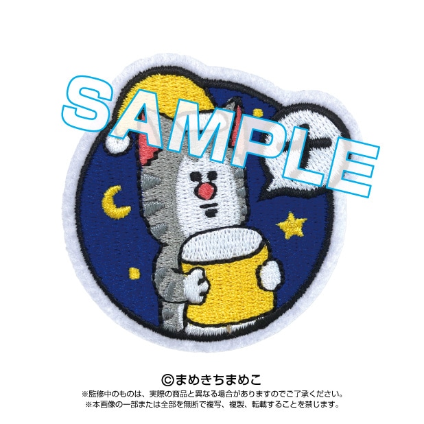まめきちまめこ】刺繍ブローチ すやぴぴ…前ver. | まめきちまめこ