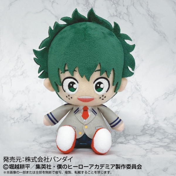僕のヒーローアカデミア】Chibiぬいぐるみ 緑谷 出久 制服Ver