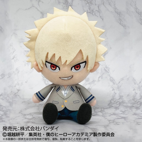 爆豪勝己 ぬいぐるみ 制服ver. ボールチェーンマスコット 僕のヒーローアカデミア】Chibiぬいぐるみ 爆豪 勝己 制服Ver