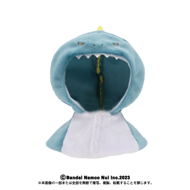 Chibiぬいのでこれーしょん】ポンチョ 恐竜ブルー | Chibiぬいのでこれ