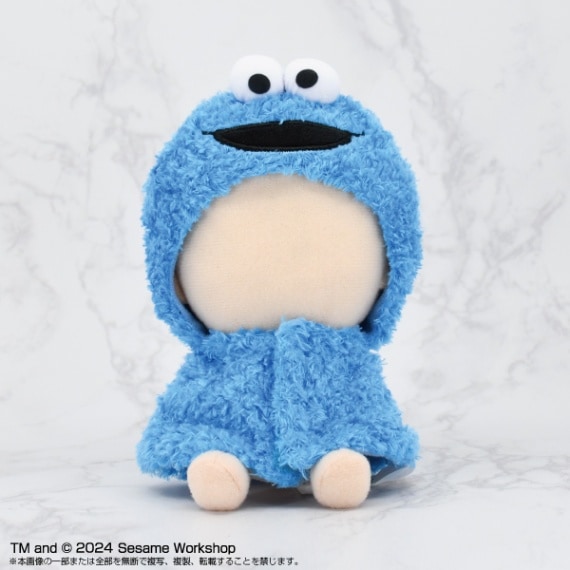 SESAME STREET】Chibiぬいのでこれーしょん ポンチョ クッキー