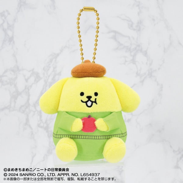 まめきちまめこ×サンリオキャラクターズ】ぷりぬいマスコット ポムポム