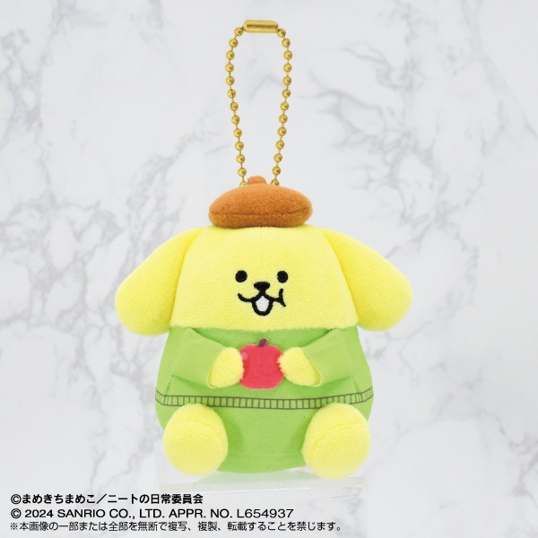 まめきちまめこ×サンリオキャラクターズ】ぷりぬいマスコット ポムポム