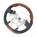 ZVW30系 プリウスPHV ノーマルグリップステアリング 茶木目 PVCレザー 新品 内装 カスタムパーツ トヨタ|トヨタ【TOYOTA】|カーパーツ・車種別