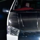 HELIOS 200系ハイエース 標準 リアルカーボン バッドフェイス ダクト ボンネット 綾織ウェットカーボン 外装 カスタムパーツ トヨタ ナロー|トヨタ【TOYOTA】|カーパーツ・車種別