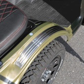 S500系 スバル サンバートラック 前期 後期 フロントフェンダープロテクター 左右セット ヘアラインシルバー 新品 内装 カスタムパーツ フェンダーアーチ スカッフプレート|スバル【SUBARU】