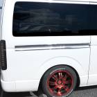 200系ハイエース スライドレール メッキカバー 左右セット 新品 運転席 助手席 セット スライドドア 外装　カスタムパーツ トヨタ|トヨタ【TOYOTA】|カーパーツ・車種別