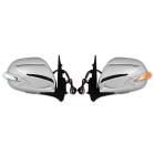 200系ハイエース メッキ ドアミラー 左右セット 2色LEDライトバー付き 電動格納式 サイドミラー トヨタ 外装 カスタムパーツ|トヨタ【TOYOTA】|カーパーツ・車種別