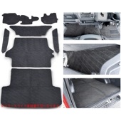 ハイエース 200系 1型 2型 3型 S-GL フロアマット 織柄 ブラック 7点 フルセット フロント リア 荷室 ステップ|トヨタ【TOYOTA】|カーパーツ・車種別