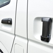 ハイエース 200系 綾織 カーボン調 ドアハンドルカバー 4ドア Ver,2 ABS製 スマートキー 無し車用|トヨタ【TOYOTA】|カーパーツ・車種別