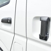 200系ハイエース 綾織カーボン調 ドアハンドルカバー 5ドア車 Ver,1 ABS製 スマートキー無し車用 外装 カスタムパーツ トヨタ|トヨタ【TOYOTA】|カーパーツ・車種別