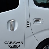 日産 E26 キャラバン / NV350キャラバン メッキ ドアハンドルカバー ドアノブ ステンレス ドア ノブカバー 4Pセット NV350 前期 後期 E26 1型 2型 3型|日産【NISSAN