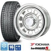 デイトナ 16インチ オール メッキ ヨコハマ アイスガード iceGUARD 5PLUS IG50 215/65R16 200系ハイエース 4本セット タイヤホイールセット|タイヤ・ホイールセット|