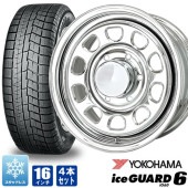 デイトナ 16インチ オールメッキ ヨコハマ アイスガード6 iceGUARD 6 IG60 215/65R16 98Q 200系ハイエース 4本セット タイヤホイールセット|タイヤ・ホイールセット|